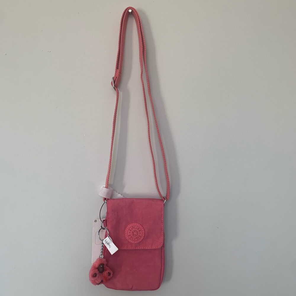 NWT Kipling Women's Tissy Desert Rose Lightweight Nylon Crossbody Mini Bag